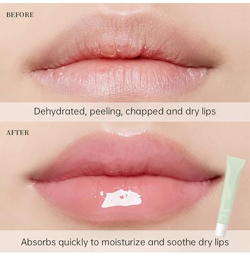 Moisturizing Lip Glowy Balm with Vanilla Scent - Hydrating Lip Mask & Treatment - Vegan Lip Care - EasyDays #1 Vanilla