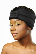 Donna Smooth Satin Hair Wrap – Breathable & Secure Fit, Black
