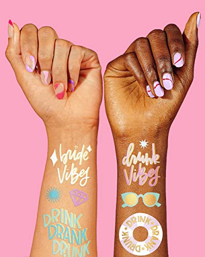 xo, Fetti Bride Vibes Bachelorette Temporary Tattoos - 32 Pack