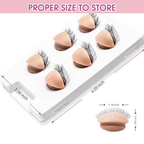 Eyelash Practice Eyelids, 3 Pairs 2-Layer Silicone Mannequin