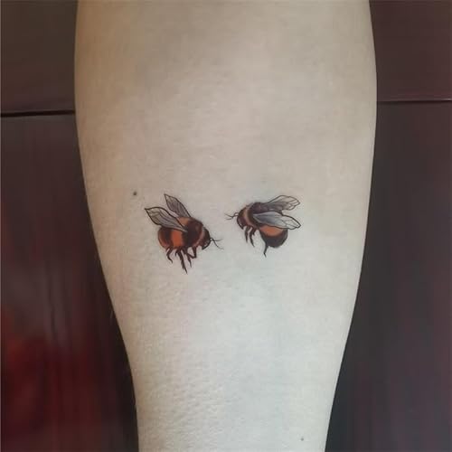 Bee Insect Temporary Tattoo Sticker Waterproof Ladybug Men Women Party Favor Hand Arm Shoulders 10.5X6cm Set of 24 (SF257)