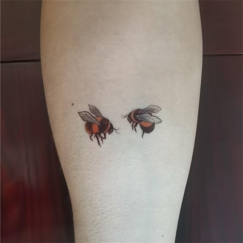 Bee Insect Temporary Tattoo Stickers - 24 Pack Waterproof
