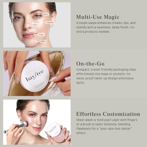bayfree Multi Glow Balm Cream Blush - Hydrating, Blendable