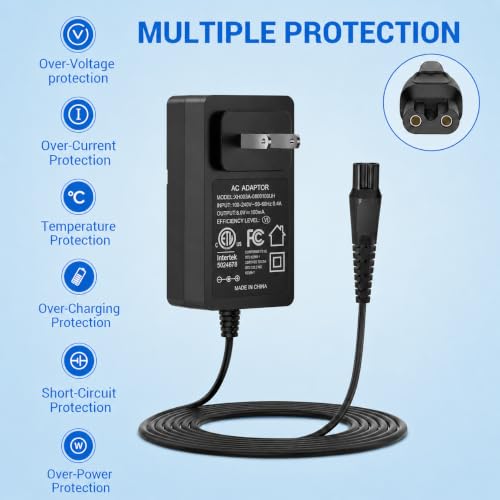 6FT Power Cord for Philips OneBlade QP2630 QP2530 Shavers