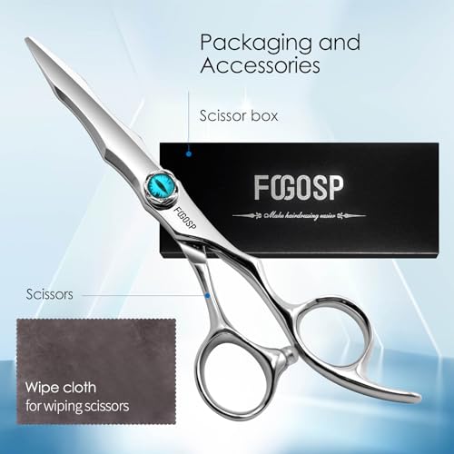 Professional 6" Barber Scissors VG10 Japan Steel Hair Shears
