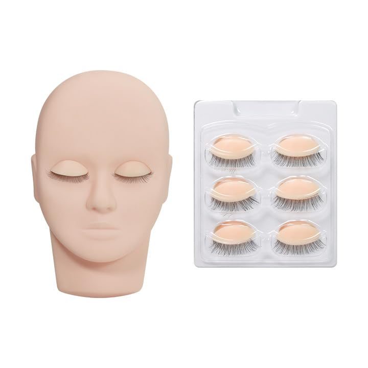 Lash Extension Mannequin Head with 4 Replaceable Eyelids