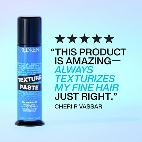Redken Texturizing Paste – Medium Hold, Flexible Styling, 3.4 oz