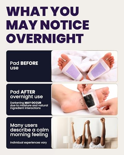 BloomLab Lavender Bamboo Vinegar Foot Pads | 30 Count