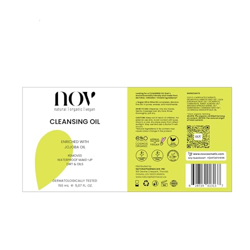 NOV Cleansing Oil - Waterproof Makeup Remover with Almond Oil