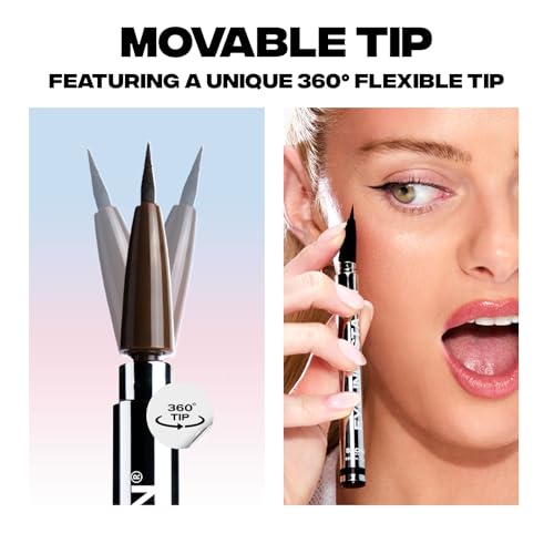 Sacheu STAY-N Liquid Eyeliner Pen | Waterproof Long-Wear 360° Flex Tip