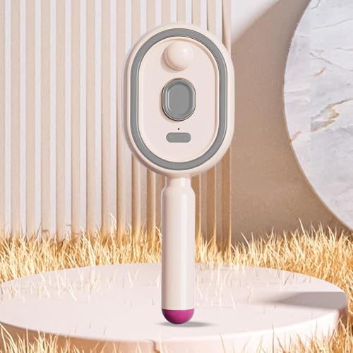 Pink Rechargeable Spray Detangling Hair Brush with Oil Diffuser & Measuring Cup