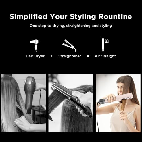 IG INGLAM Air Straightener & Hair Dryer - Wet to Dry, Ionic Care, 2.2"