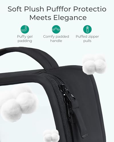TSA-Approved Clear Toiletry Bag with Handle, 1 Quart