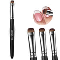 GSWOI Acrylic Nail Brush for French Tips & Gel Polish – Multi-Use Nail Art Brush with Wood Handle
