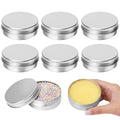 Moretoes 8 Pack 2oz Aluminum Tins with Screw Lids