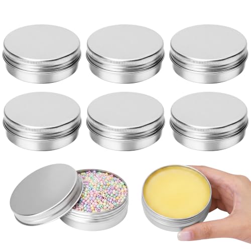Moretoes 8 Pack 2oz Aluminum Tins with Screw Lids
