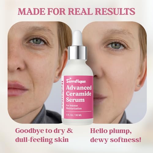 Ceramide Serum for Face - Hydrating Face Serum for Women - Anti Aging - Ceramide Barrier Repair with Centella, Vitamin A C E - Anti Aging Serums for Dry Sensitive Skin - 1 Fl Oz - 2 Pack