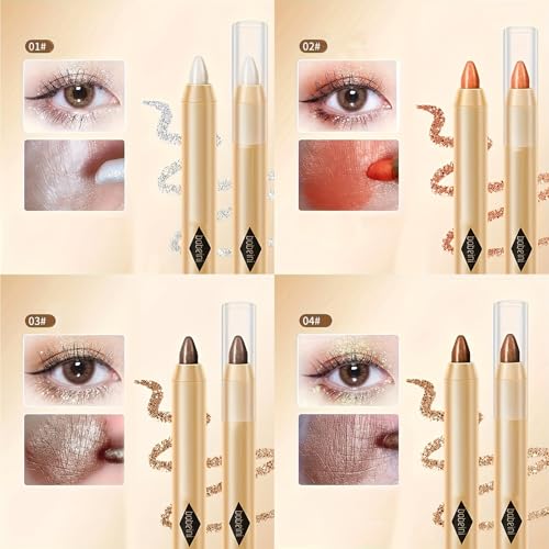 MooGlamor 6-Piece Shimmery Eyeshadow Pen Set with Brush
