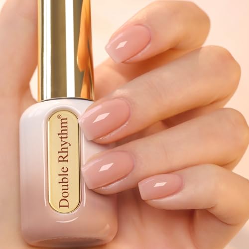 Double Rhythm HEMA Free Jelly Gel Nail Polish - 15ml Translucent Nude Pink