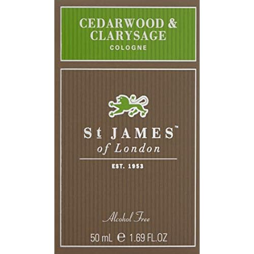 St James of London Cedarwood & Clarysage Cologne, 1.69 Fl Oz