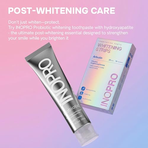 InoPro Teeth Whitening Strips 14-Day Kit - Peroxide-Free