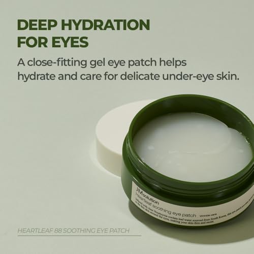 JMsolution Heartleaf 88 Soothing Eye Patch ? Cooling Hydrogel Under Eye Mask for Puffy Eyes, Dark Circles & Sensitive Skin ? Hydrating & Calming Eye Care with Houttuynia Cordata