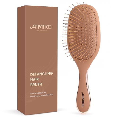 Mocha Mousse Detangler Brush for Fine Hair – Pain-Free