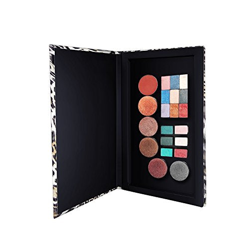 Allwon Magnetic Leopard Makeup Palette for Eyeshadow, Blush & Powder – Portable Refillable Case