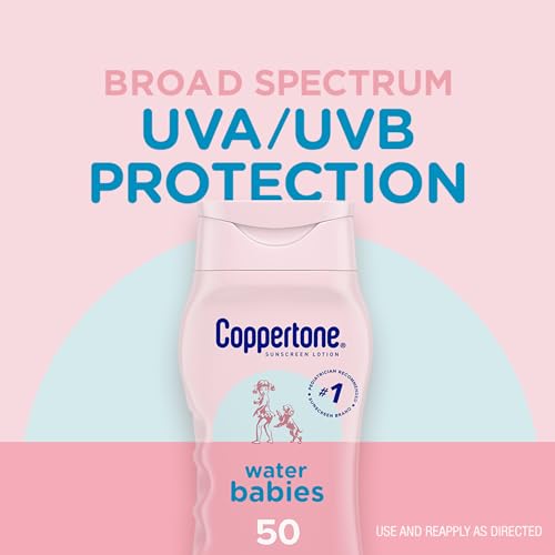 Coppertone WaterBabies SPF 50 Baby Sunscreen Lotion, 8 fl oz