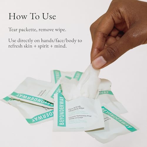 Essential Oil Blend No 2 Cleansing Wipes 10 Pack Travel Size Face & Body Wipes Alcohol Free Biodegradable Ultra Soft for Refreshing On the Go Cleansing