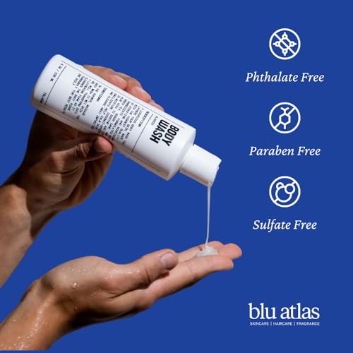 Blu Atlas Body Wash- Sulfate-Free Gel Body Wash for Men, Moisturizing Formula Suitable for All Skin (Classic)