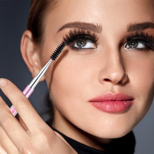 Sorcristy 5PCS Eyelash Brush Set with Caps for Makeup & Grooming