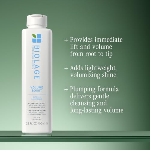 Biolage Volume Boost Shampoo for Fine Hair 13.5 Fl Oz - Lightweight, Vegan & Color-Safe