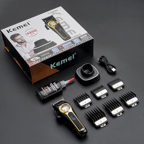 KEMEI 2373 Professional Cordless Hair Clippers for Men