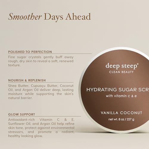 Deep Steep Sugar Scrub, 8oz (Fig Apricot)