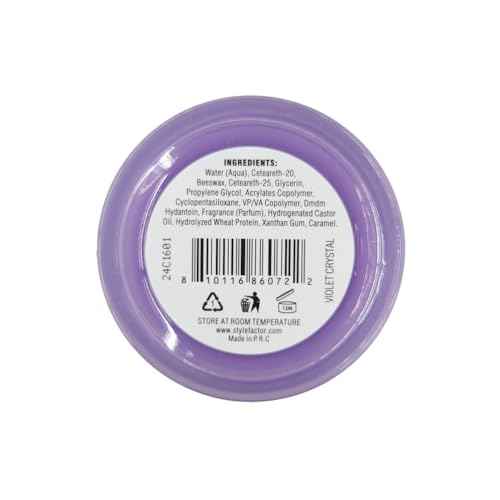 Style Factor Edge Booster Extra Strength Moisture Rich Pomade | Thick Coarse Hair (Violet Crystal)