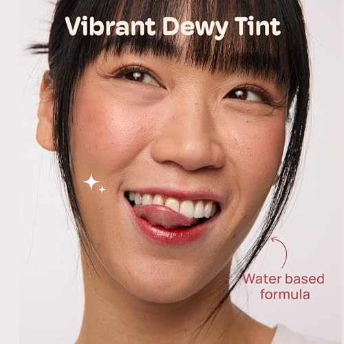 MIXIK Juicy Lip Tint, Hydrating Water-Based Lip Stain and Tint that feels light and fresh for Dewy and Radiant lips, Formulated with Blue Agave Extract for long lasting Moisturizing (Spiced Sangria)