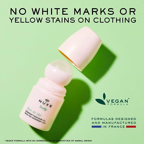 Nuxe Huile Prodigieuse Shimmer Dry Oil (1.6 Fl Oz) & R?ve de Th? Aluminum-Free Deodorant (1.6 Fl Oz), Skincare Duo for Radiant Skin & 24-Hour Freshness