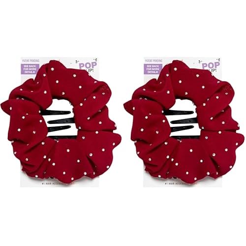 Scunci by Conair Pop Clip Barrette - Hair Accessories for Women - Claw Clips for Thick Hair - Beauty Gifts - Holiday Gifts Under 5-1 Count (Pack of 2)