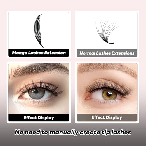 Anime Lashes Premade Fan D Curl 0.07 8-15mm Mix