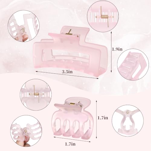 Ice Cream Hair Claw Clips for Women - 12 Pack, Strong Hold, Variation: Ice Cream