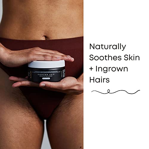 Bushbalm Ingrown Hair Exfoliating Scrub - Reduces Appearance of Ingrown Hairs and Helps with Underarm Bumps - Soothes Razor bumps, Post Shave Redness and Itching - 236 ml Sweet Escape