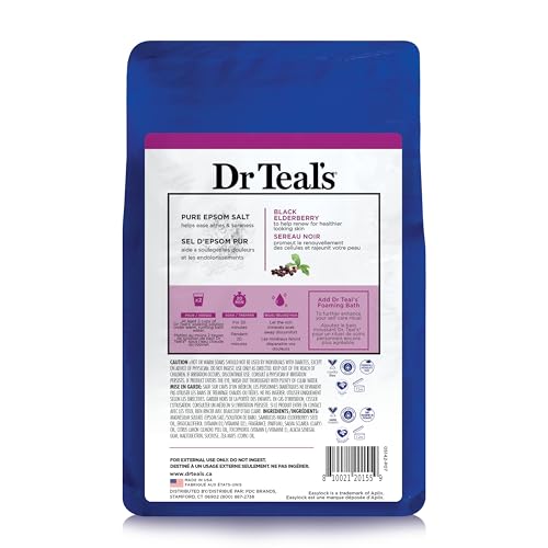 Epsom Salt Soak with Magnesium & Elderberry Scent, 3 lbs