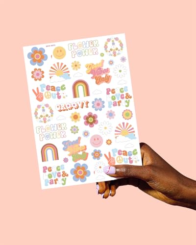 xo, Fetti 70s Temporary Tattoos 48 Glitter Designs