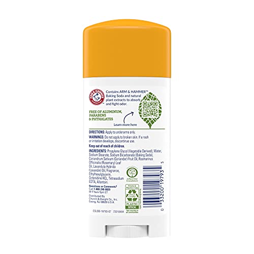 Arm & Hammer Deodorant Rosemary Lavender 2.5oz 2 Pack - Active Lifestyle Odor Protection