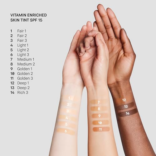 Bobbi Brown Vitamin Enriched Skin Tint SPF 15 | Broad Spectrum SPF Skin Tint | Hydrating Tinted Moisturizer | Vitamins B, C, & E, 1.7 Fl Oz