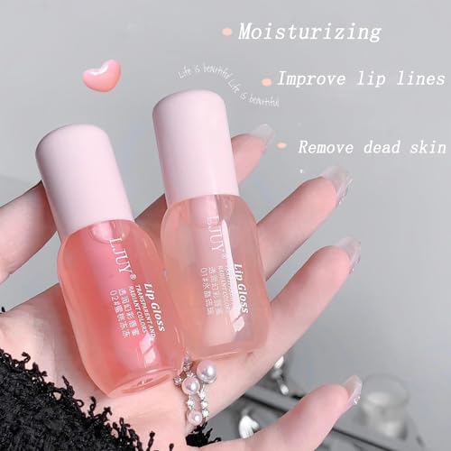 Hydrating Lip Gloss Oil Set - 3pc Clear & Tinted