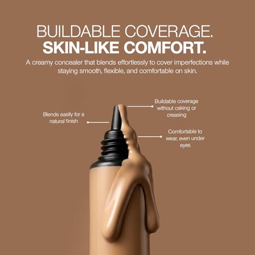 Palladio Full Coverage Concealer - Creamy Face & Under Eye Formula, Disguises Dark Circles, Blemishes, Fine Lines, Evens Skin Tone (Macchiato)