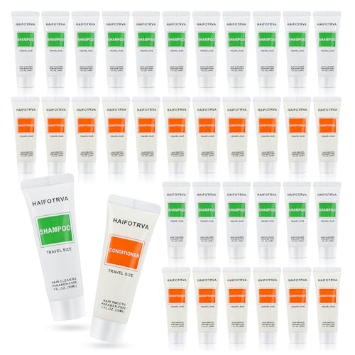 Travel Size Shampoo and Conditioner Set - 10 Pack, 30ml