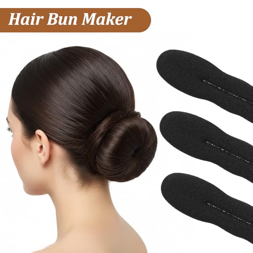 9-Piece Hair Bun Maker Set - Sponge Donuts for Easy Updos